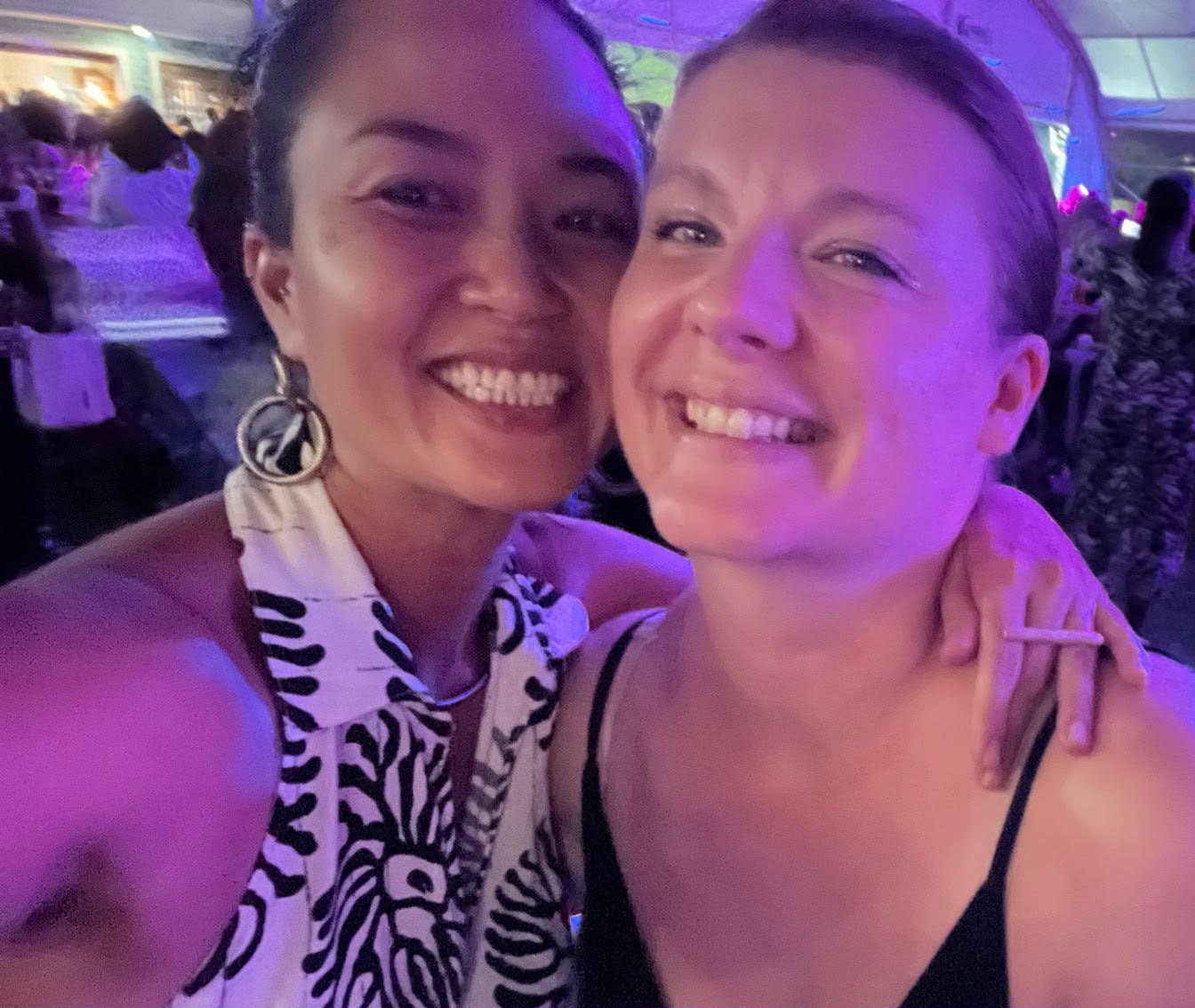 Anna Grodzki and Felicia Chang together, smiling side by side